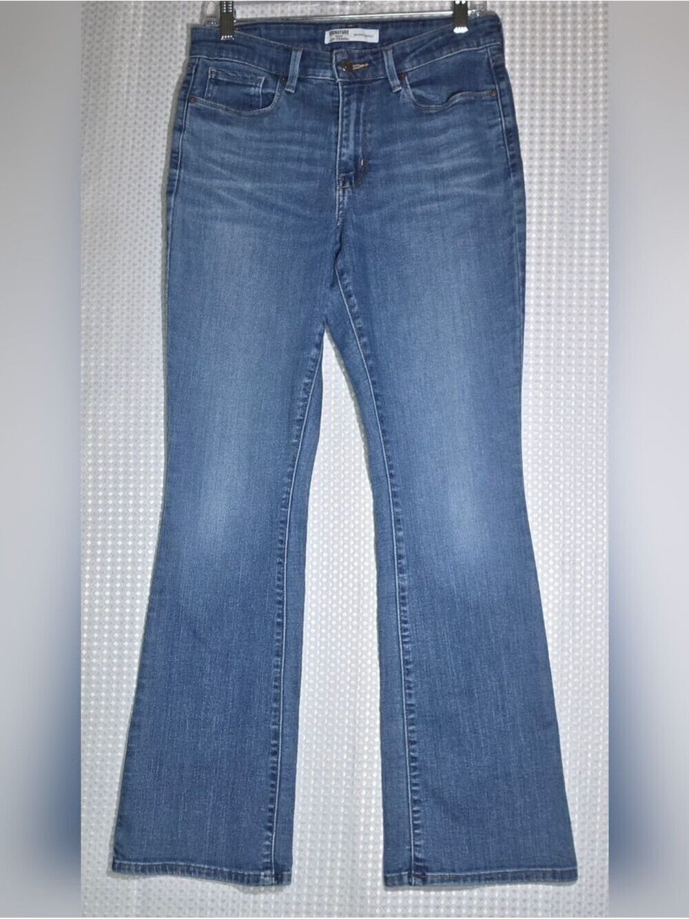 Levi Strauss Signature Gold Mid Rise Bootcut Jeans W28 L32 Coastal Prep - Picture 4 of 9